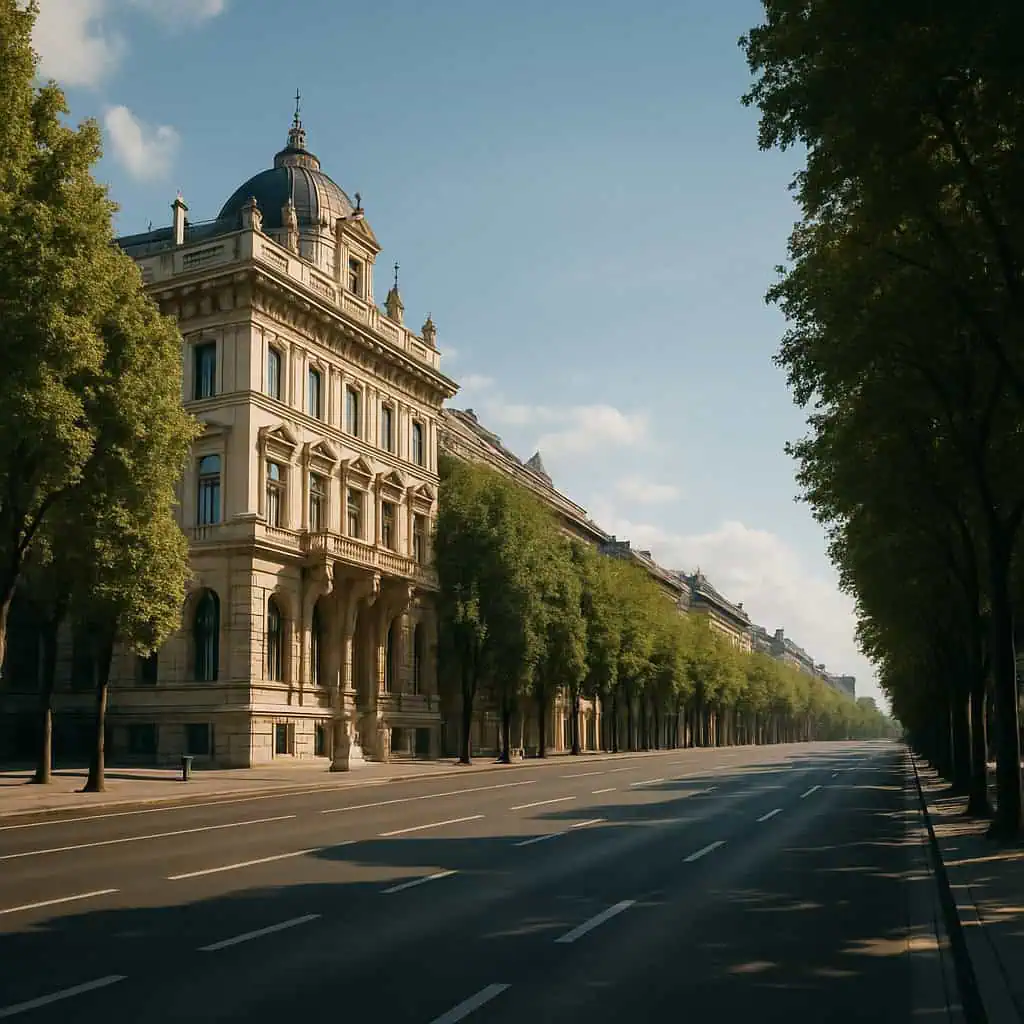 Avenida Andrássy de Budapest, parte inicial del Free Tour Budapest