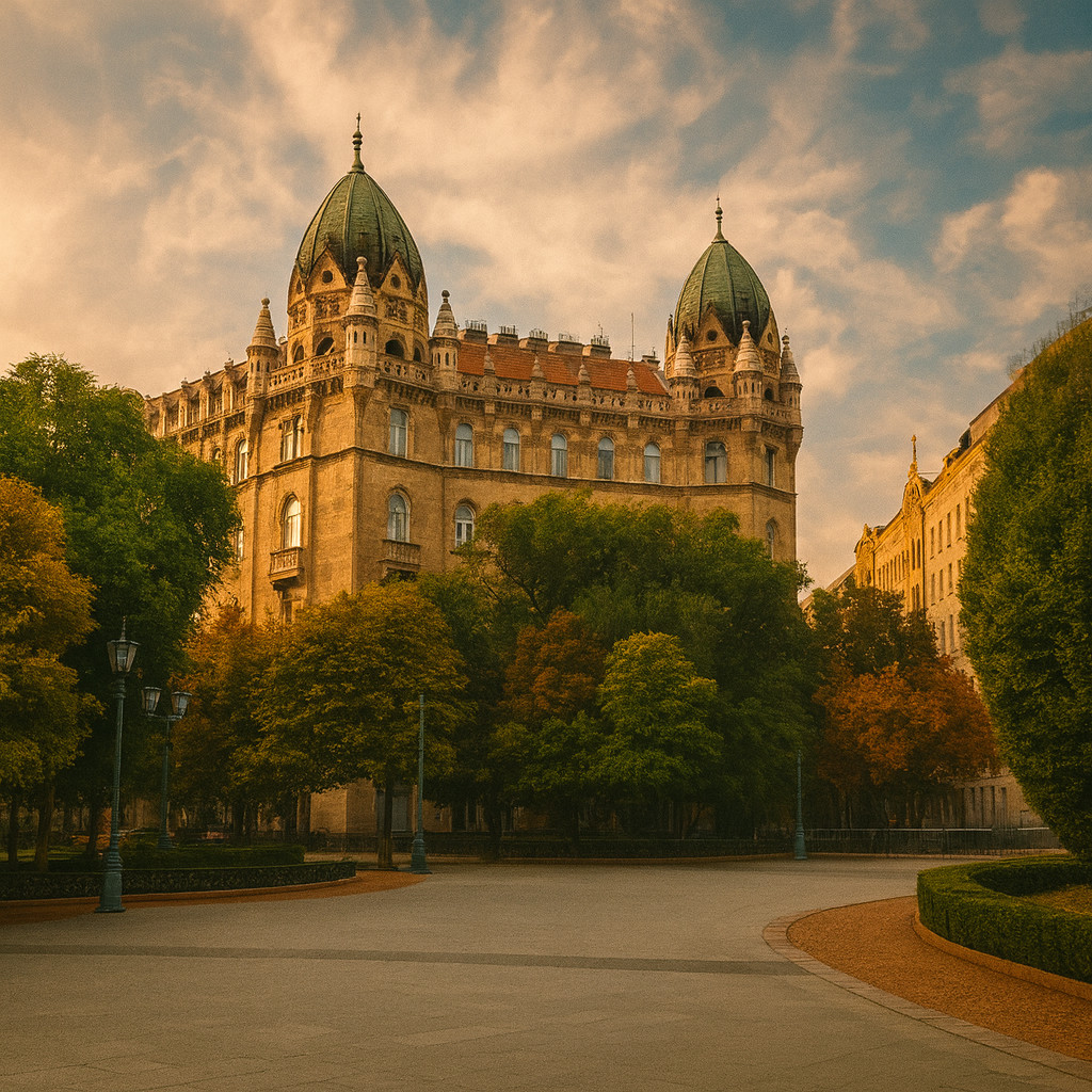 Plaza de la Libertad en Budapest, conjunto histórico y político