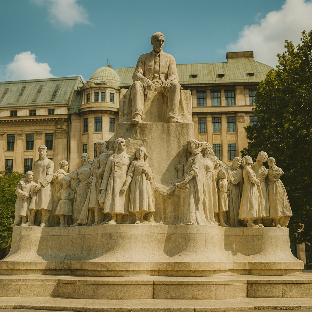 Plaza Vörösmarty, inicio de la zona comercial de Budapest