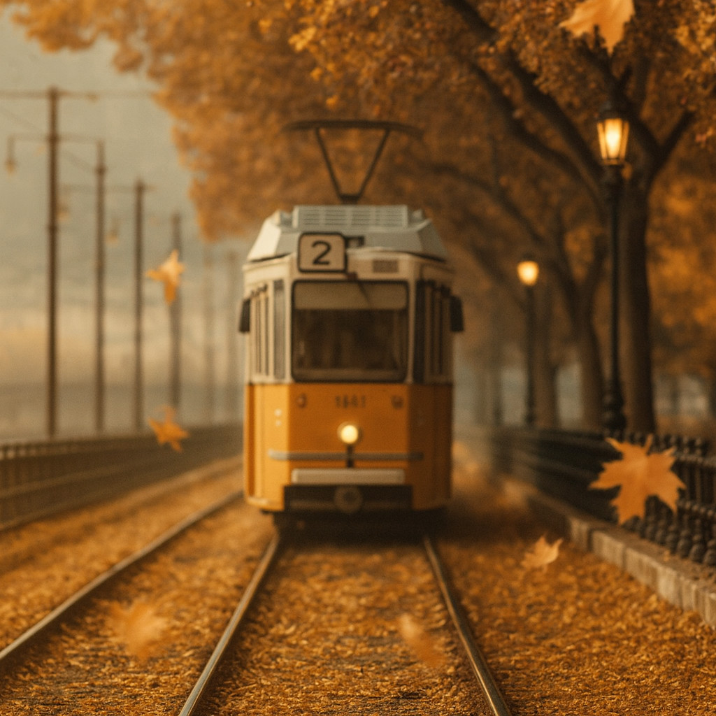 Tranvía 2 junto al río Danubio, una de las vistas más bonitas del tour